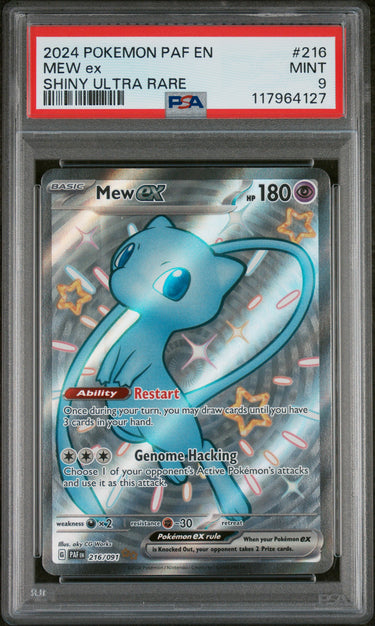 Mew ex - 216/091 - SV: Paldean Fates PSA 9