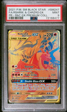 Reshiram & Charizard GX SM247 PSA 9