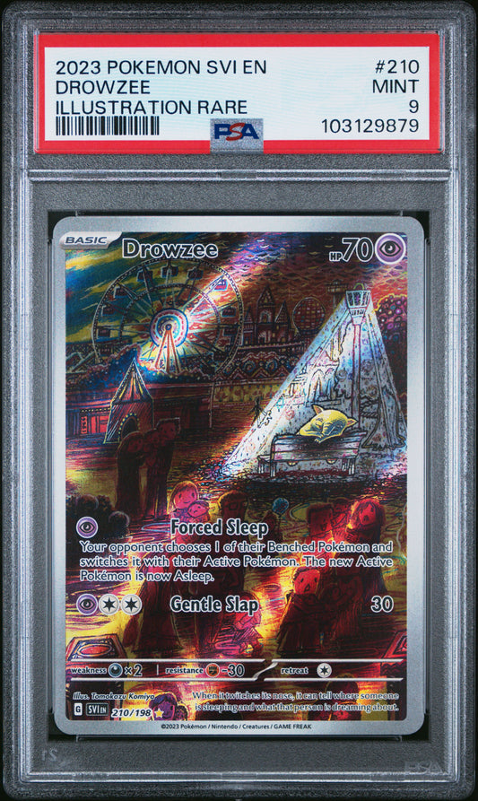 Drowzee Illustration Rare PSA 9