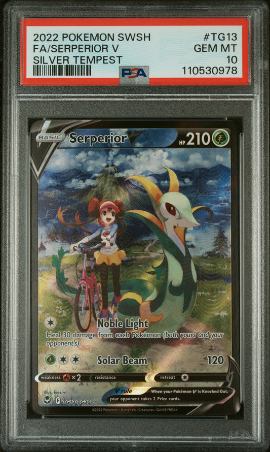 Serperior V Trainer Gallery Full Art PSA 10