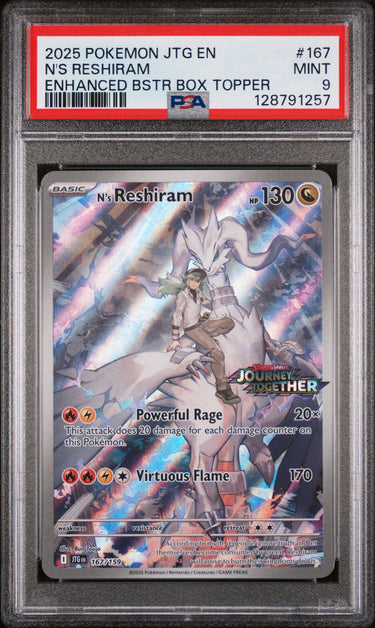 N's Reshiram - 167/159 (Journey Together Stamped) PSA 9