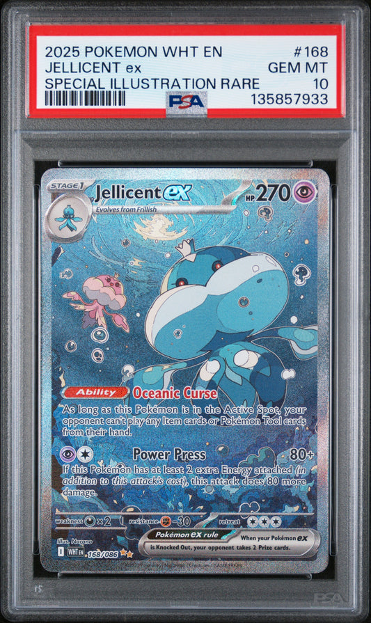 Jellicent ex Special Illustration Rare #168 PSA 10
