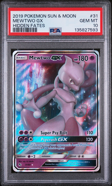 MEWTWO GX #31 PSA 10