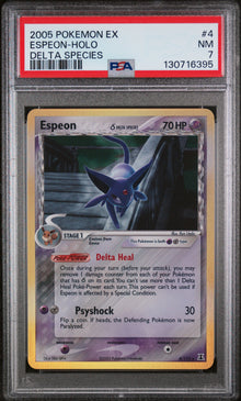 ESPEON DELTA SPECIES HOLO #4 PSA 7