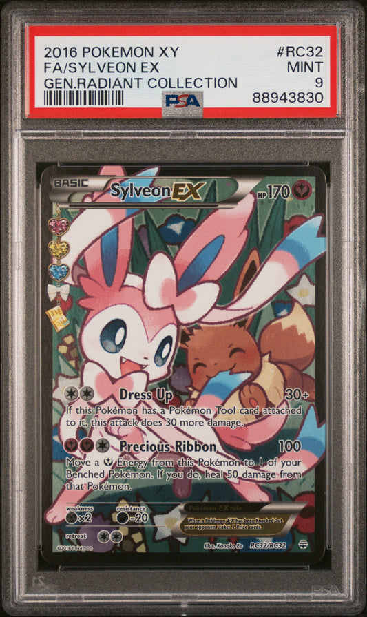 Sylveon EX Full Art RC32 PSA 9