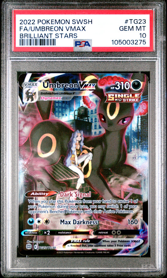 Umbreon VMAX Full Art TG23 PSA 10