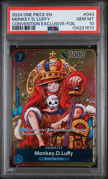 [CONSIGNMENT] Monkey D. Luffy Promo #043 PSA 10