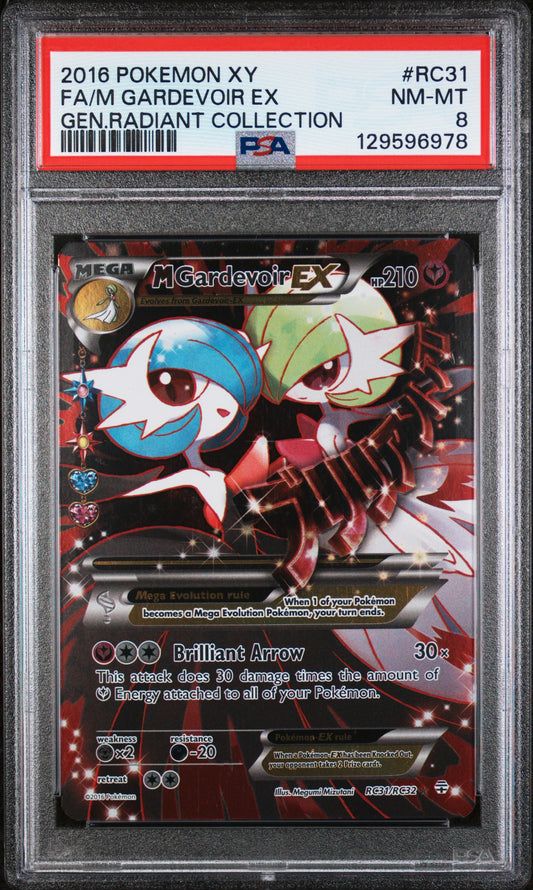 M Gardevoir EX Full Art #RC31 PSA 8