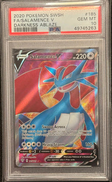 Salamence V Full Art #185 PSA 10