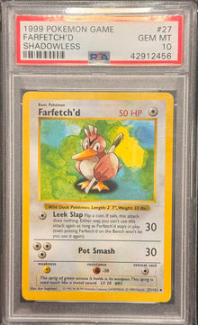 Farfetch'd Shadowless #27 PSA 10
