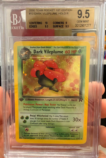 Dark Vileplume 1st Ed. Holo #13 BGS 9.5