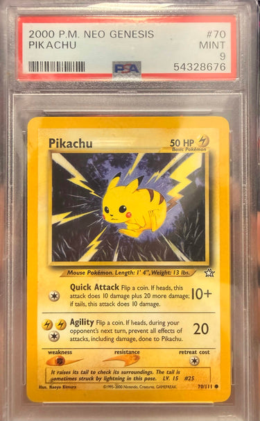 Pikachu Neo Genesis #70 PSA 6