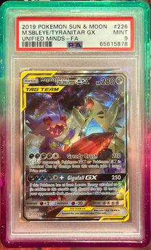 Mega Sableye & Tyranitar GX #226 PSA 9