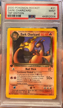 Dark Charizard 1st Ed. #21 PSA 9