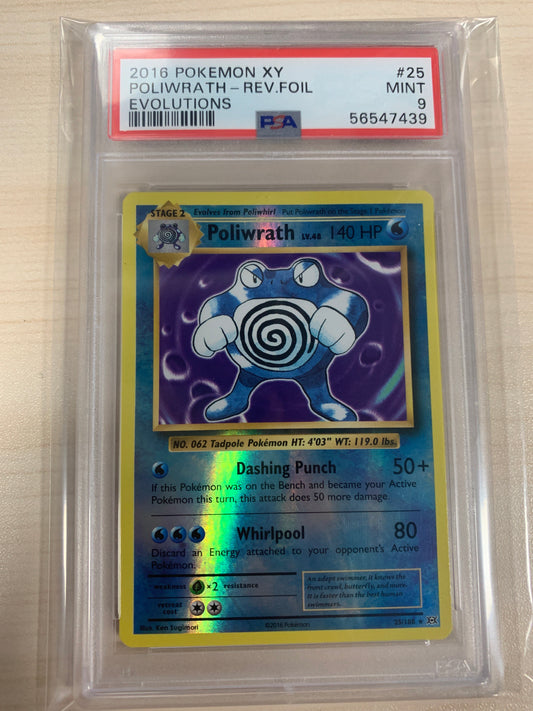 Poliwrath Rev.Foil PSA 9