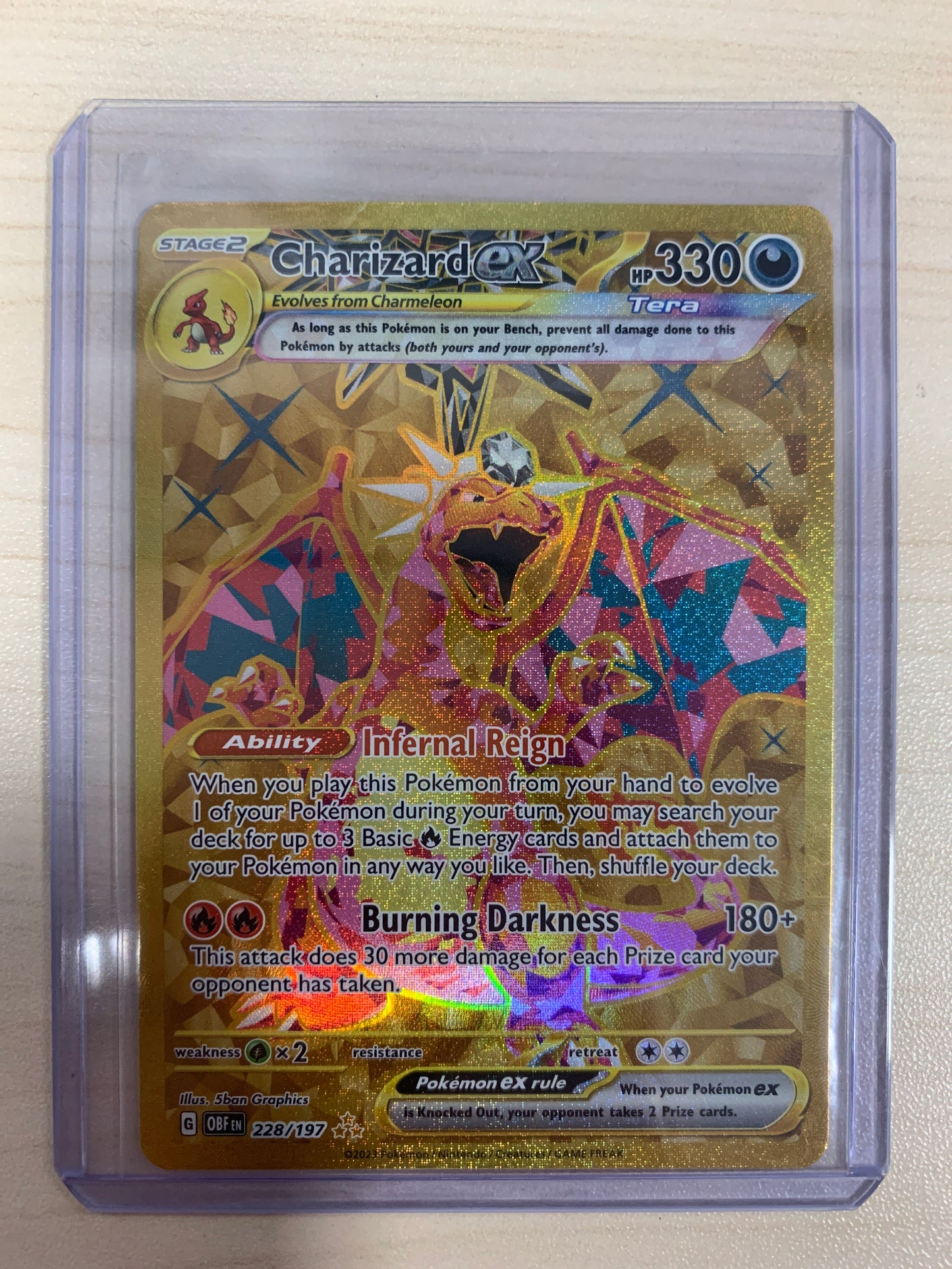 Charizard ex Gold Secret Rare