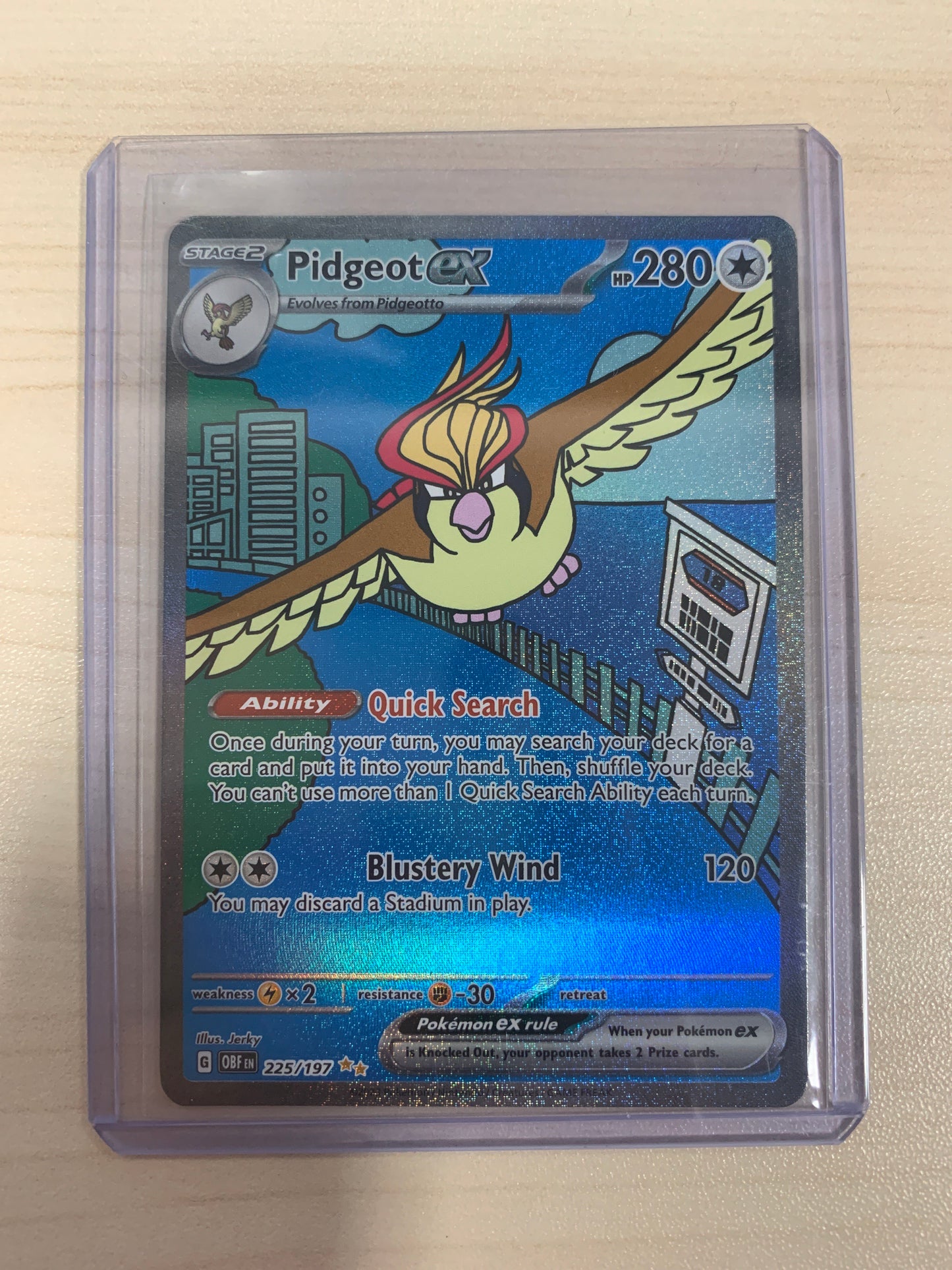 Pidgeot ex Illustration Special Rare Alt Art