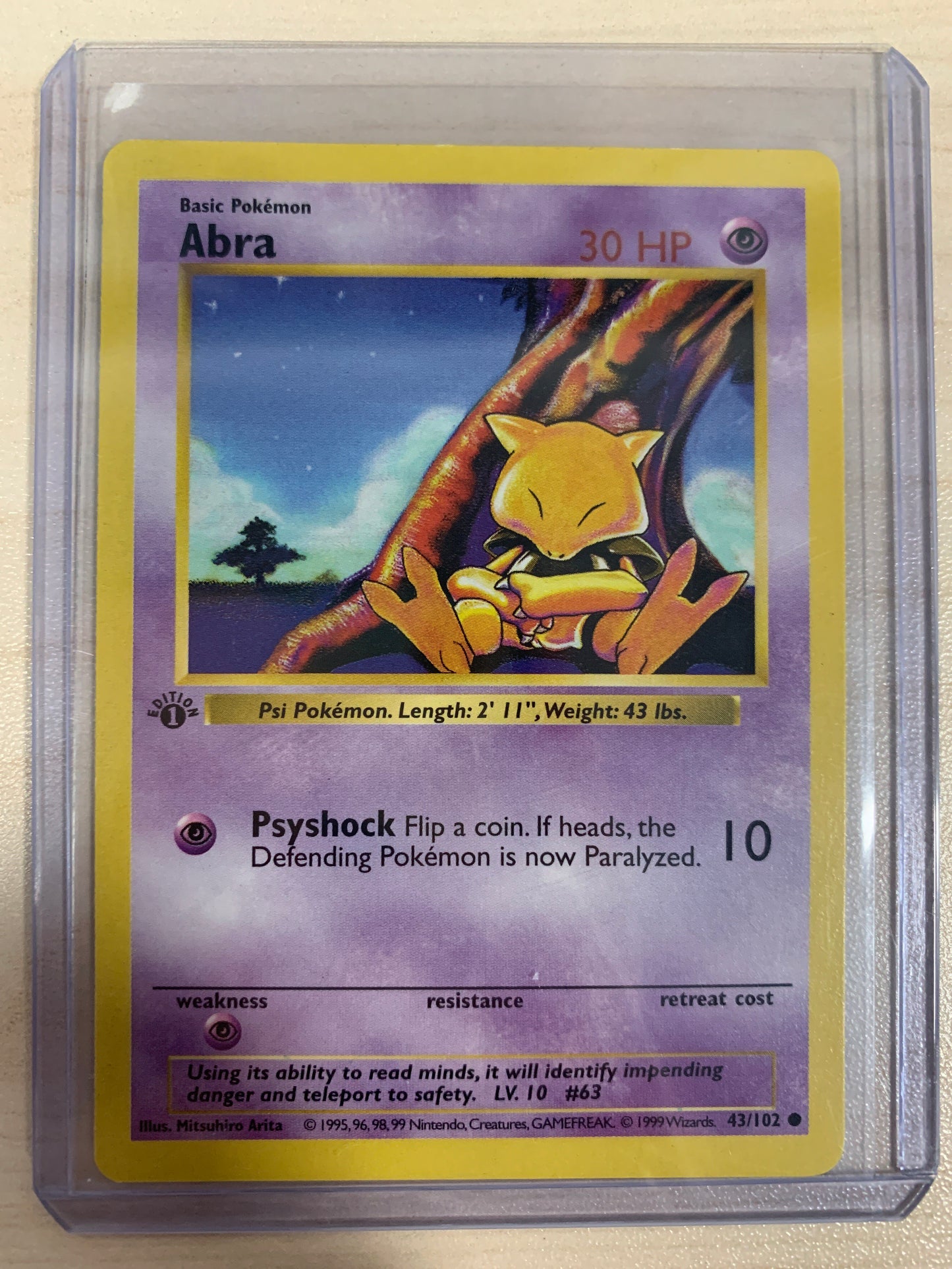 Abra Base Set 1st Ed Shadowless