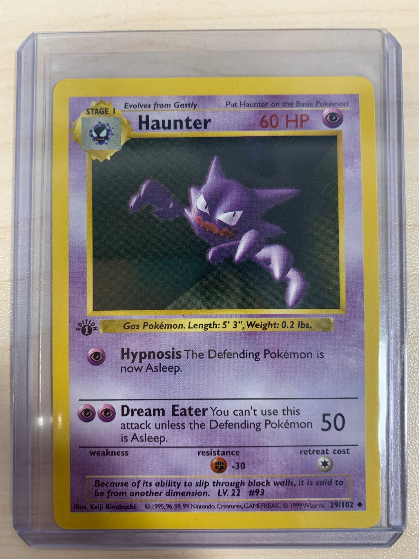 Haunter Base Set 1st Ed Shadowless