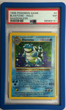 Blastoise Holo Base Set Shadowless #2 PSA 7