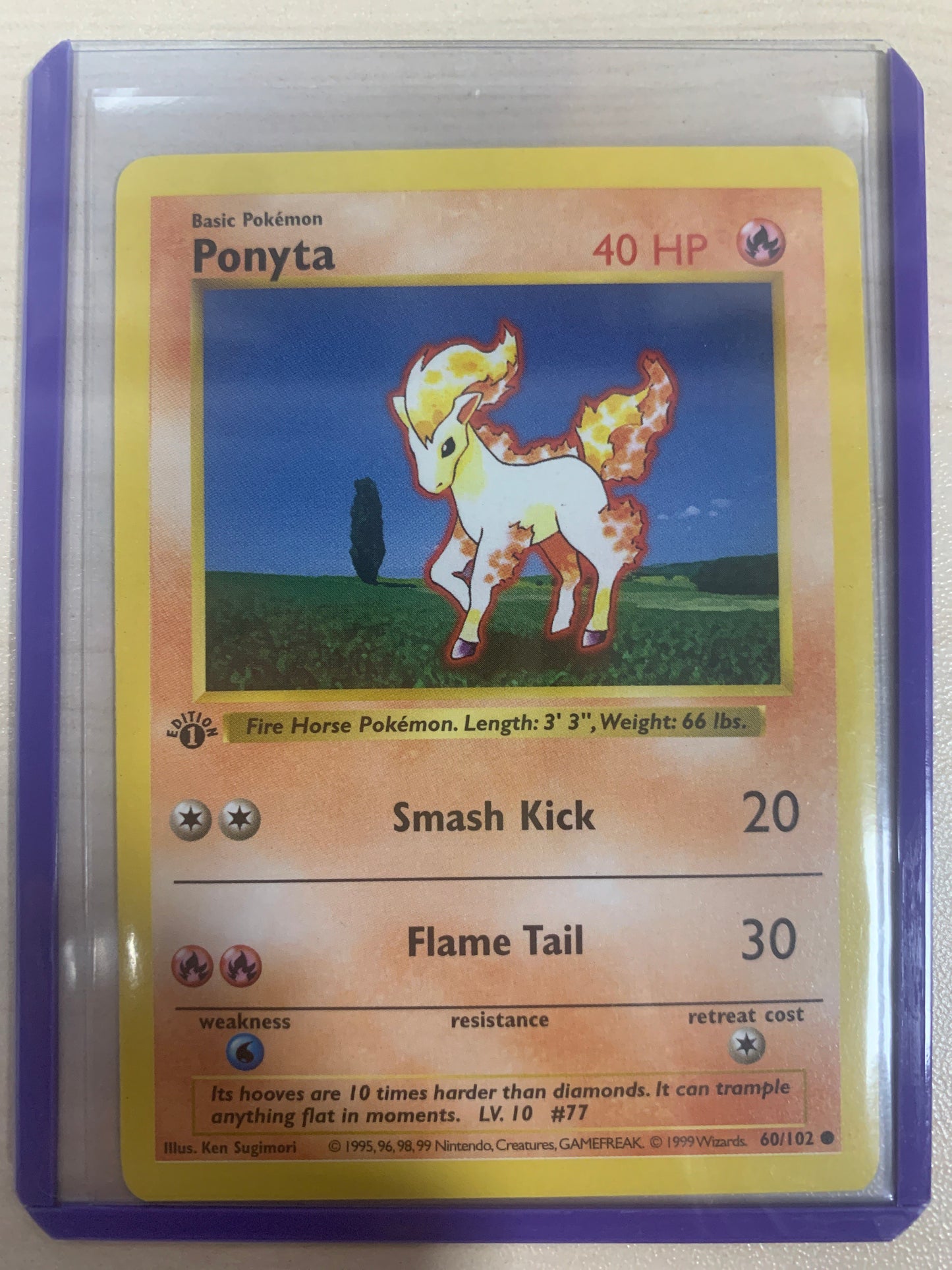 Ponyta (Shadowless) 1st Edition