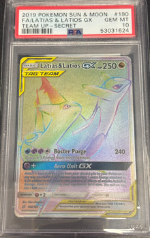 Latias & Latios GX 190/181 PSA 10