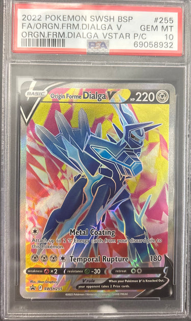 Origin Forme Dialga V SWSH255 PSA 10