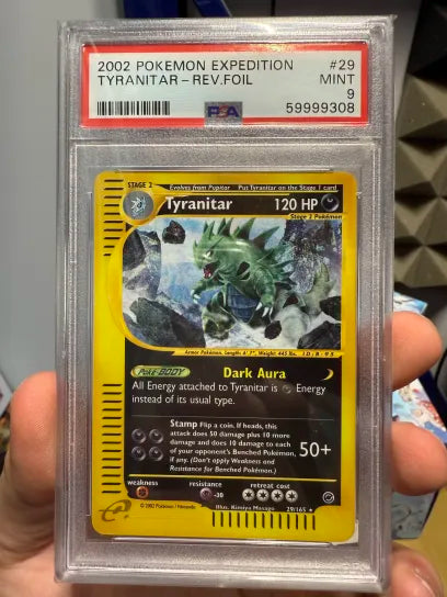 Tyranitar Rev.Foil #29 PSA 9