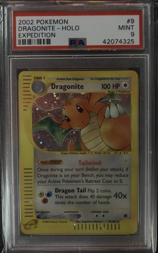 Dragonite Holo Expedition PSA 9