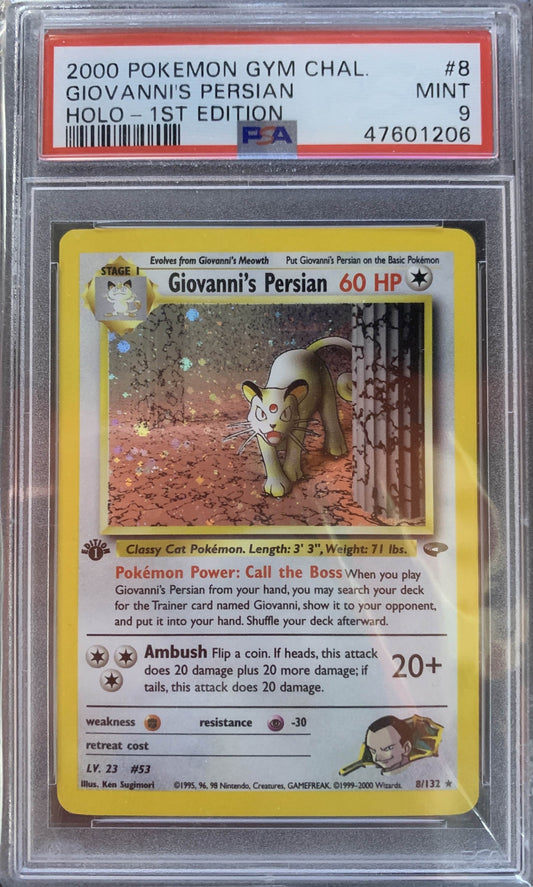 Giovanni's Persian 1st Edition Holo PSA 9