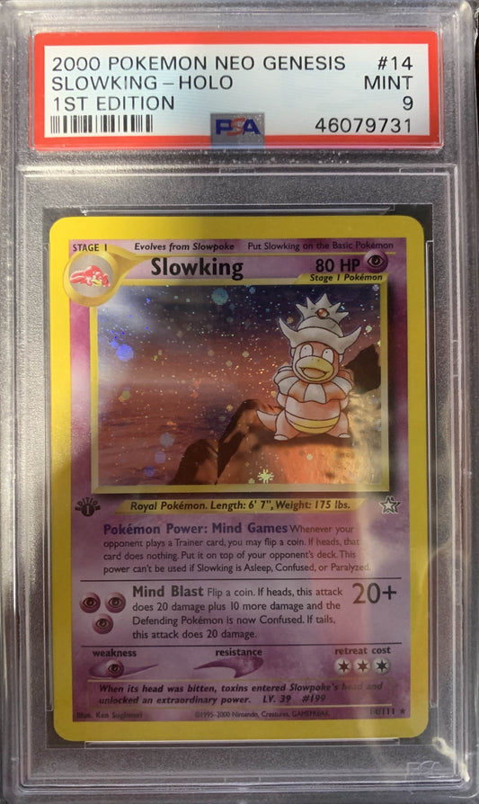 Slowking 1st Edition Holo PSA 9