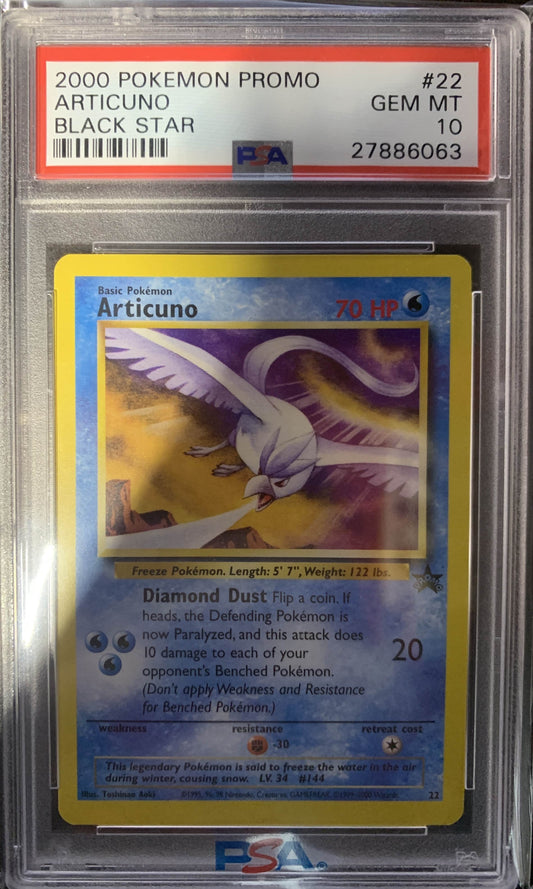 Articuno #22 Promo Aoki Error PSA 10