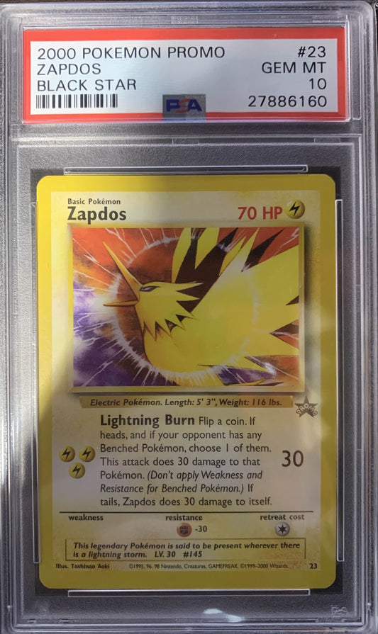 Zapdos #23 Promo Aoki Error PSA 10