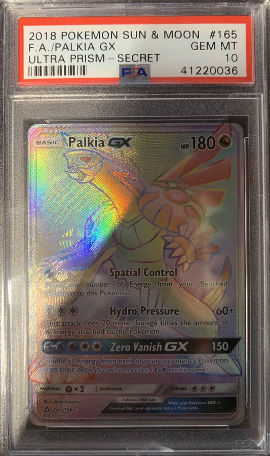 Palkia GX Rainbow Rare Secret PSA 10