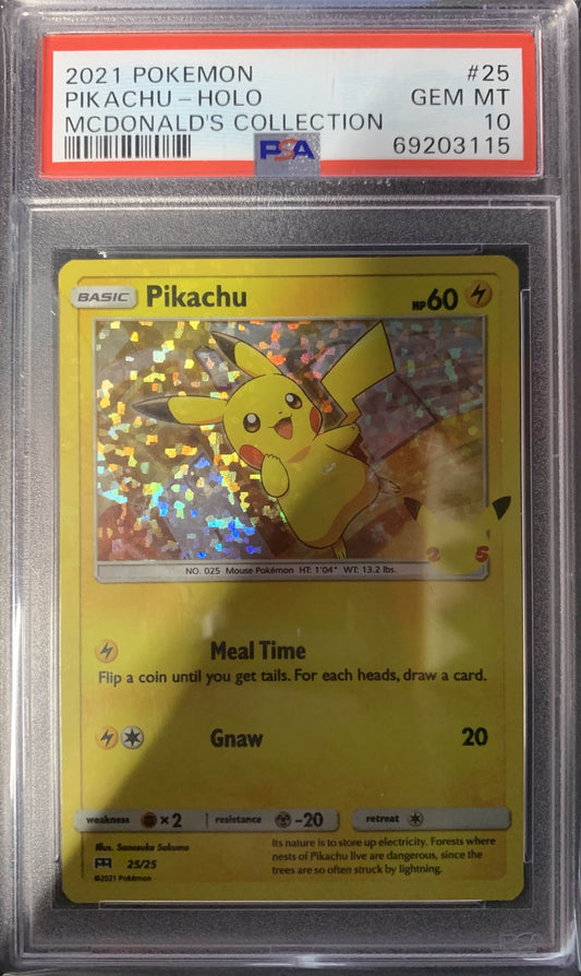 [Consignment] Pikachu Mcdonald's Holo #25 PSA 10