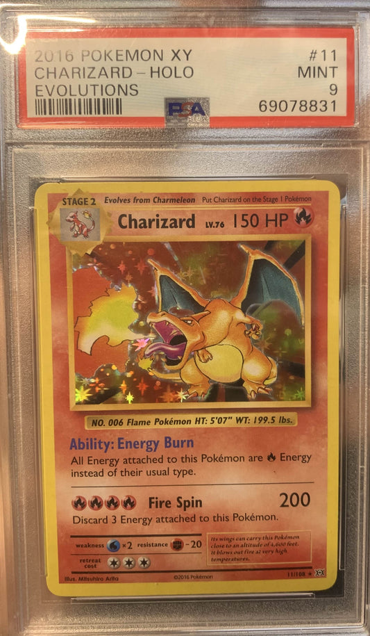 Charizard XY Evolutions Holo #11 PSA 9