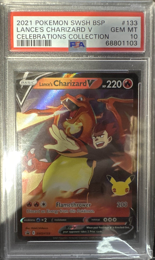 Lance's Charizard V SWSH Promo #133 PSA 10