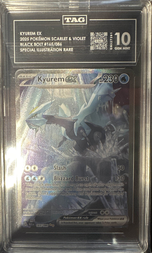 Kyurem ex Black Bolt Special Illustration Rare #165 TAG 10