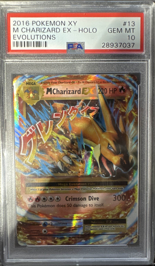 M Charizard EX Ultra Rare Holo #13 PSA 10