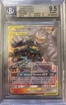 MARSHADOW & MACHAMP GX TAG TEAM #82 BGS 9.5