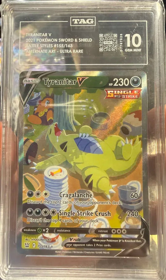 Tyranitar V Full Art #155 TAG 10