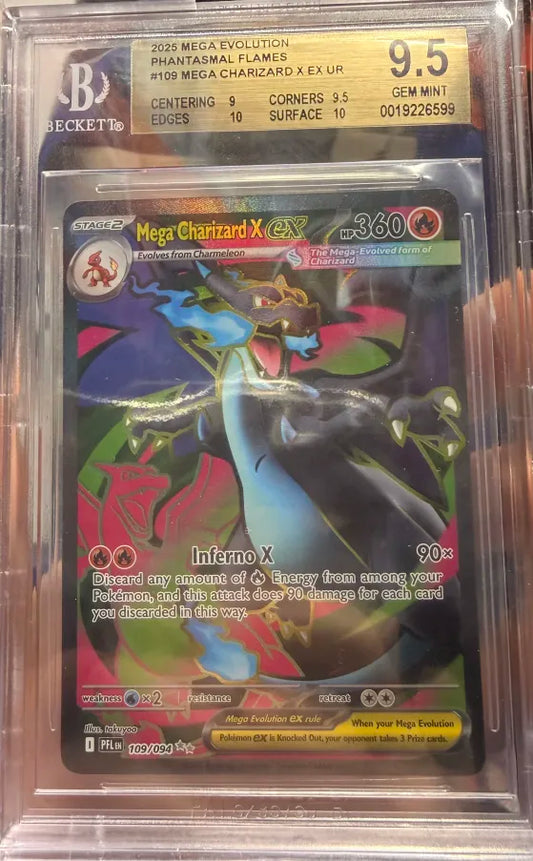 Mega Charizard X ex Full Art #109 BGS 9.5