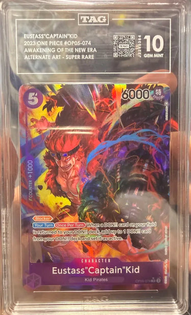 EUSTASS"CAPTAIN"KID Alt Art #OP05-074 TAG 10