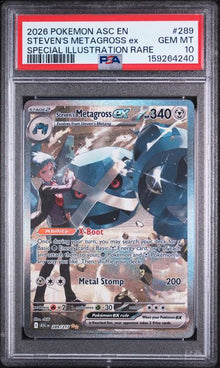 Steven's Metagross ex Special Illustration Rare #289 PSA 10