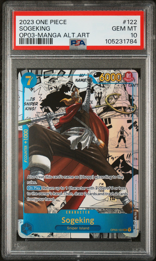 Sogeking Manga OP03 PSA 10