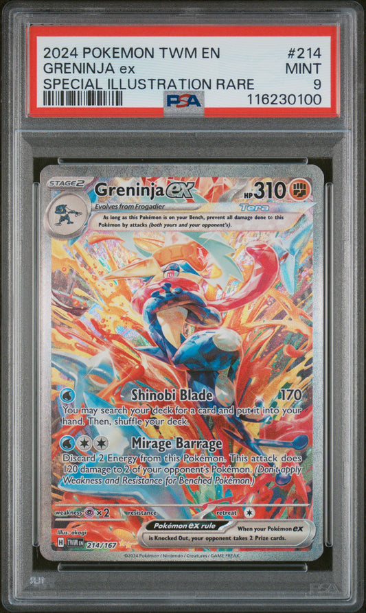 Greninja ex Special Illustration Rare #214 PSA 9