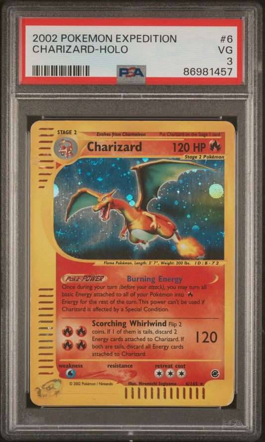 Charizard Holo Expedition #6 PSA 3