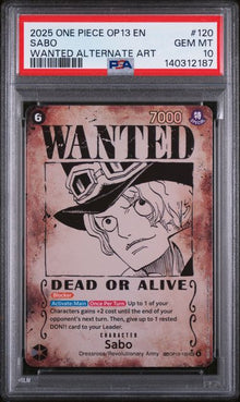 Sabo WANTED SP #120 PSA 10