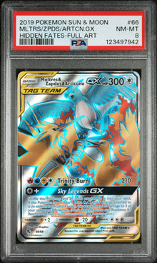 2019 POKEMON SUN & MOON HIDDEN FATES #66 PSA 8