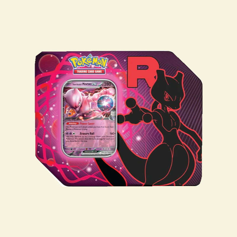 Pokemon - Team Rocket ex Tin (Nidoking/Mewtwo/Persian)